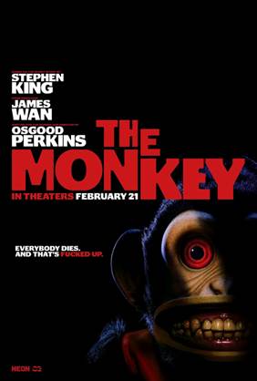 A movie poster with a monkey

Description automatically generated